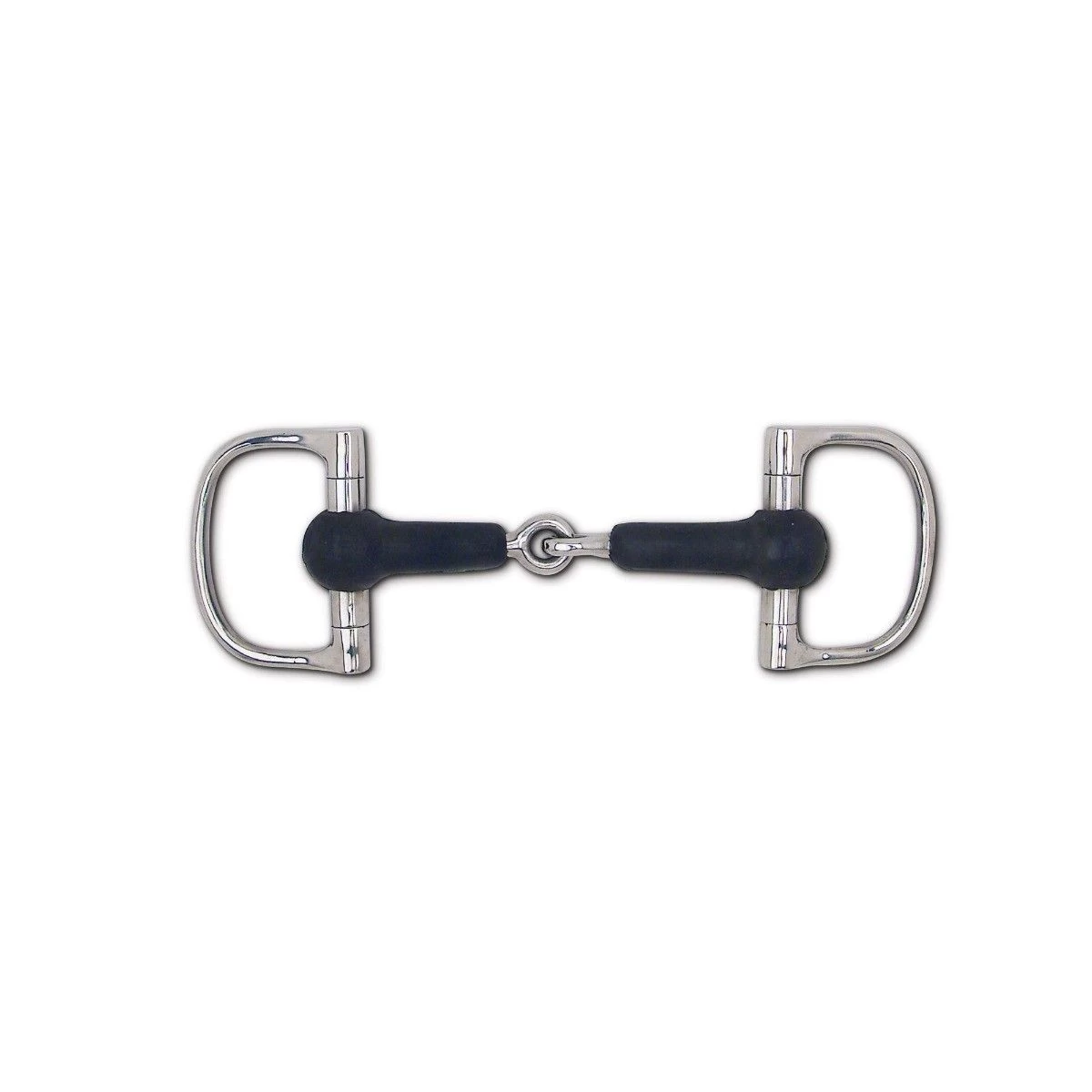 Soft Rubber Mouth Snaffle Dee Ring Bit