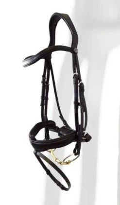 Antares Signature Dressage Bridle Flash Noseband W/ Crank