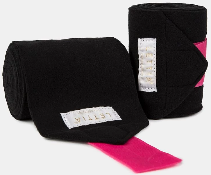 NEW! LÉTTIA Collection ICE Black & Pink Polo Wraps