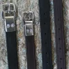KL Select Black Oak Riveted Calf Lined Stirrup Leathers